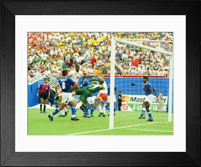 Framed Print : WC94 QF: Holland 2 Brazil 3 Framed Print : WC94 QF: Holland 2 Brazil 3
