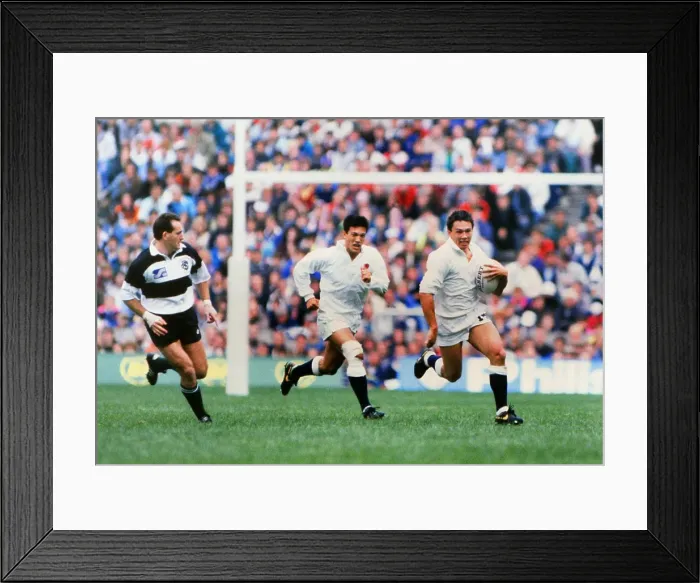 Framed Print : England 18 Barbarians 16