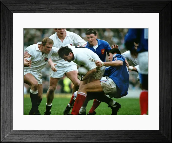 Framed Print : 5N 1991: England 21 France 19