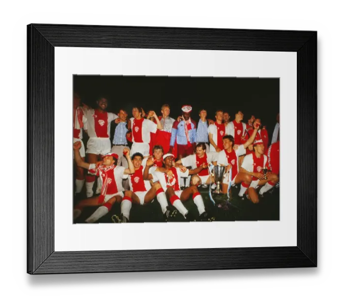 Framed Print : Cup Winners Final: Ajax 1 Leipzig 0