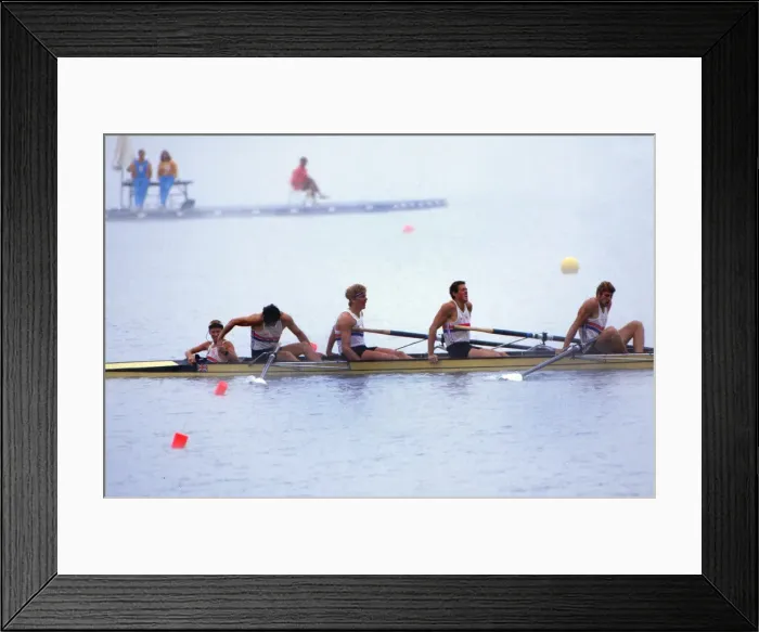 Framed Print : Great Britain win gold in the Coxed Fours - 1984 Los Angeles Olympics Framed Print : Great Britain win gold in the Coxed Fours - 1984 Los Angeles Olympics
