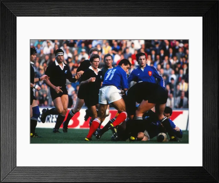 Framed Print : 2nd Test: France 16 NZ 3