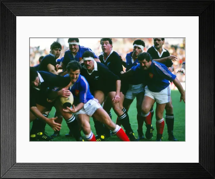 Framed Print : 2nd Test: France 16 NZ 3 Framed Print : 2nd Test: France 16 NZ 3