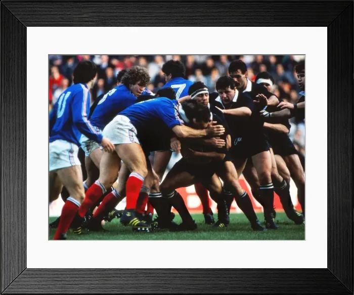Framed Print : 2nd Test: France 16 NZ 3