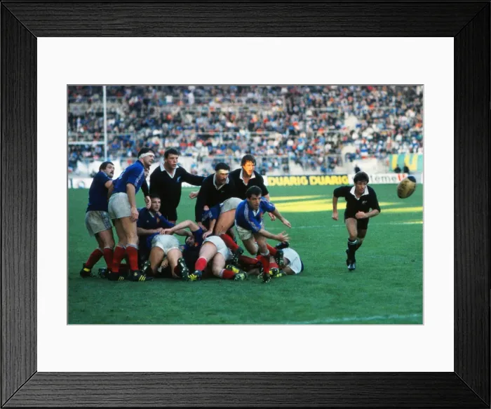 Framed Print : 2nd Test: France 16 NZ 3