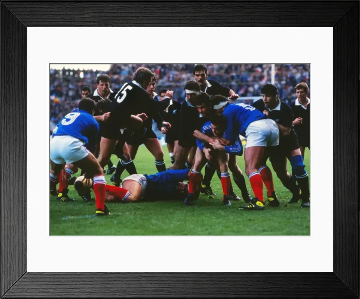 Framed Print : 2nd Test: France 16 NZ 3 Framed Print : 2nd Test: France 16 NZ 3