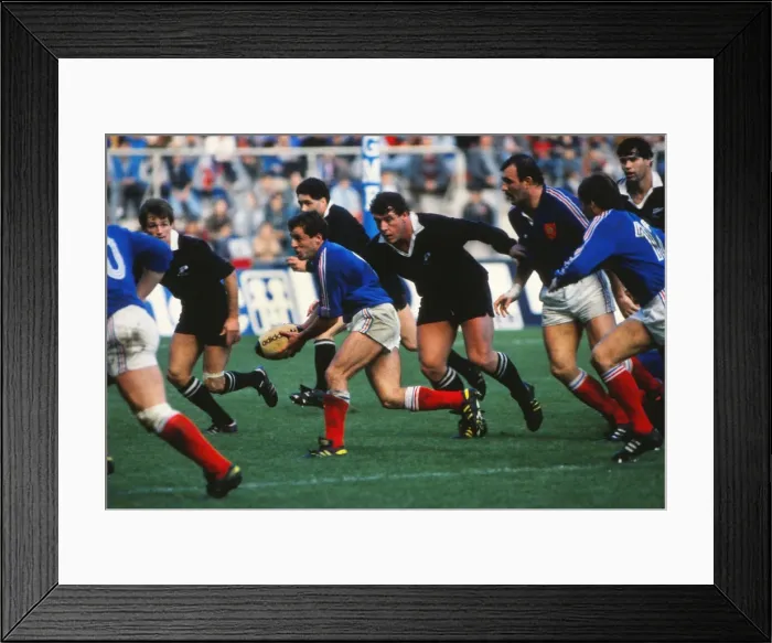 Framed Print : 2nd Test: France 16 NZ 3 Framed Print : 2nd Test: France 16 NZ 3
