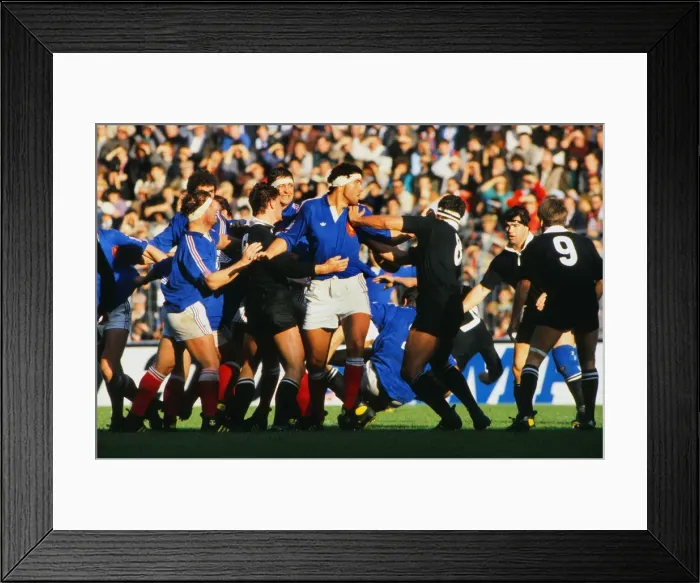Framed Print : 2nd Test: France 16 NZ 3 Framed Print : 2nd Test: France 16 NZ 3