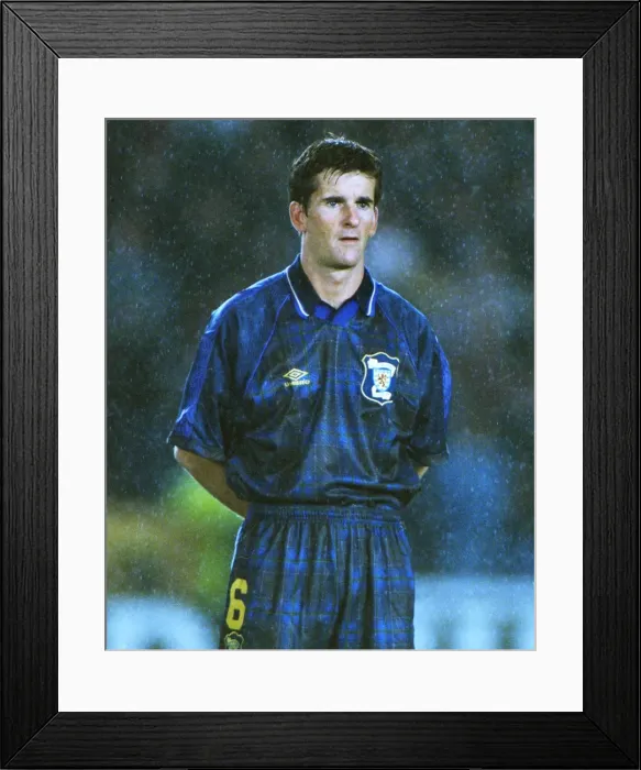 Framed Print : Euro96 Qual: Scotland 1 Finland 0 Framed Print : Euro96 Qual: Scotland 1 Finland 0