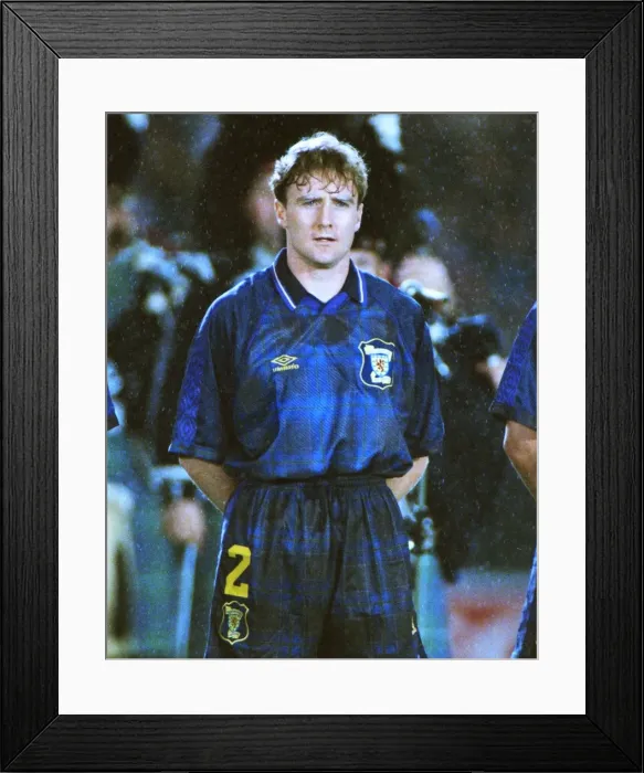 Framed Print : Euro96 Qual: Scotland 1 Finland 0 Framed Print : Euro96 Qual: Scotland 1 Finland 0