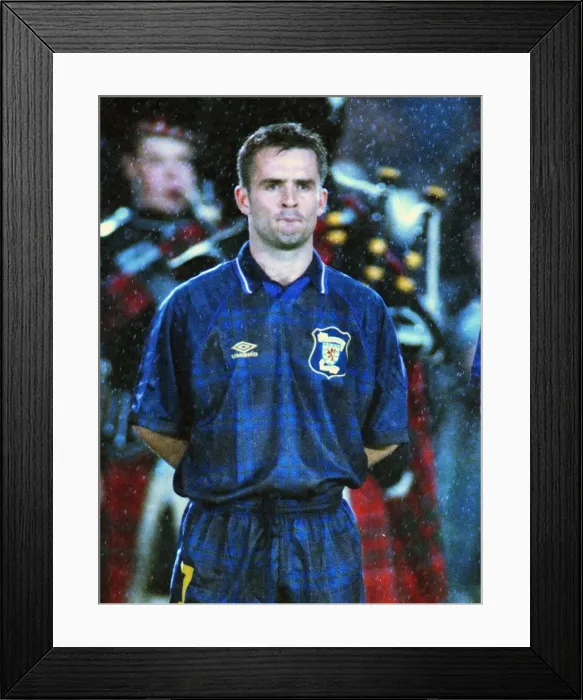 Framed Print : Euro96 Qual: Scotland 1 Finland 0 Framed Print : Euro96 Qual: Scotland 1 Finland 0