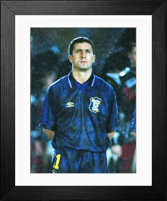 Framed Print : Euro96 Qual: Scotland 1 Finland 0 Framed Print : Euro96 Qual: Scotland 1 Finland 0