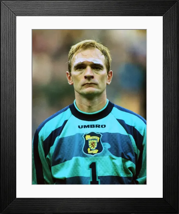 Framed Print : WC98 Qual: Scotland 1 Sweden 0 Framed Print : WC98 Qual: Scotland 1 Sweden 0