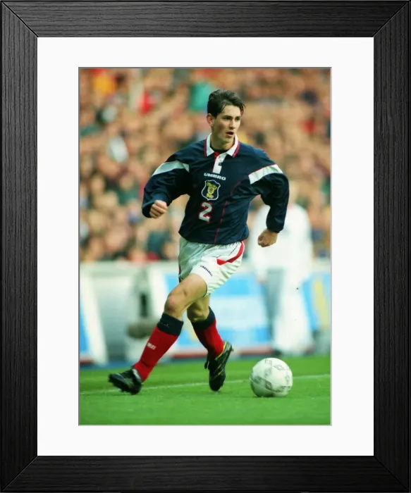 Framed Print : WC98 Qual: Scotland 1 Sweden 0 Framed Print : WC98 Qual: Scotland 1 Sweden 0