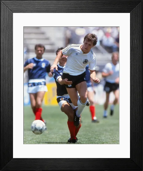 Framed Print : WC86 Grp E: W Germany 2 Scotland 1