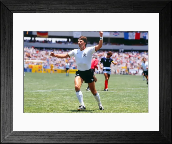 Framed Print : WC86 Grp E: W Germany 2 Scotland 1