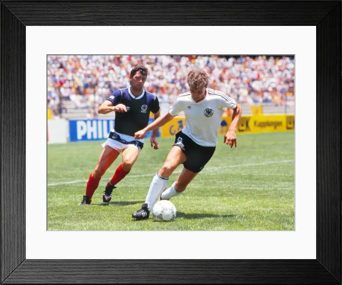 Framed Print : WC86 Grp E: W Germany 2 Scotland 1 Framed Print : WC86 Grp E: W Germany 2 Scotland 1