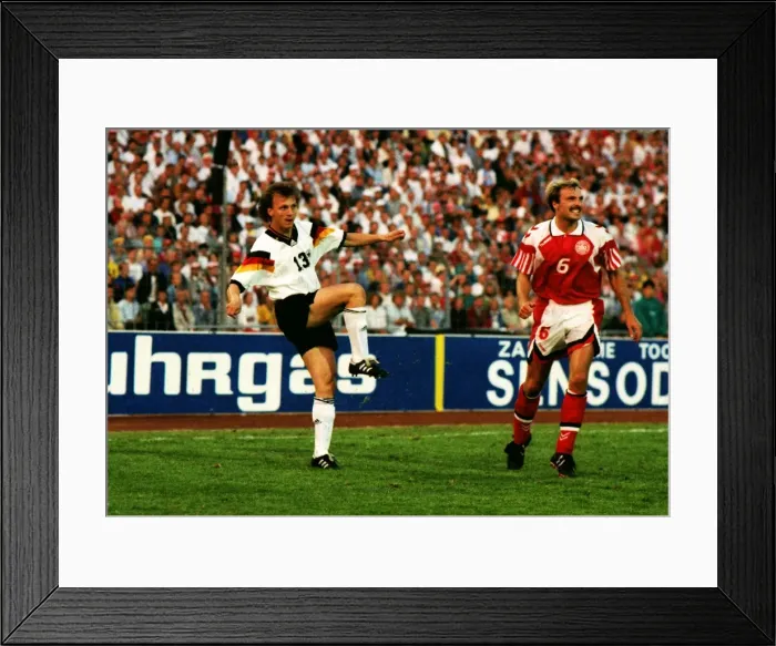 Framed Print : Euro92 Final: Denmark 2 Germany 0 Framed Print : Euro92 Final: Denmark 2 Germany 0