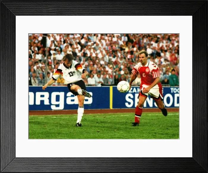 Framed Print : Euro92 Final: Denmark 2 Germany 0 Framed Print : Euro92 Final: Denmark 2 Germany 0