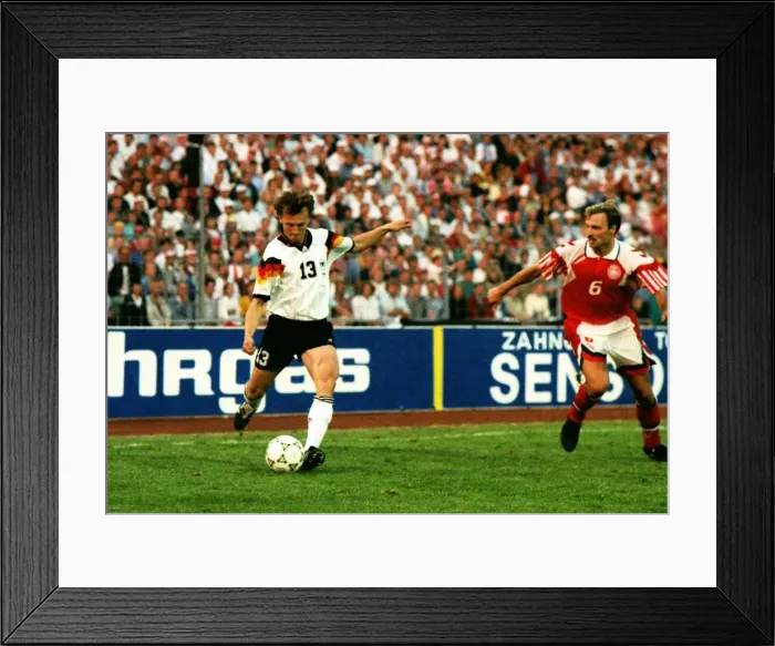 Framed Print : Euro92 Final: Denmark 2 Germany 0 Framed Print : Euro92 Final: Denmark 2 Germany 0