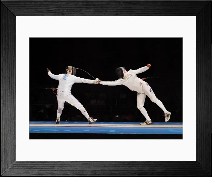 Framed Print : Athens Olympics - Fencing Framed Print : Athens Olympics - Fencing