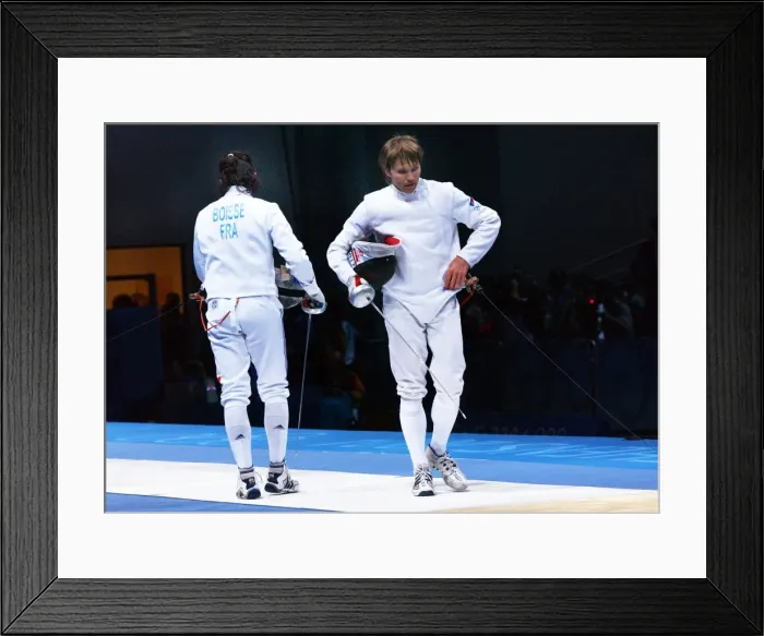 Framed Print : Athens Olympics - Fencing Framed Print : Athens Olympics - Fencing