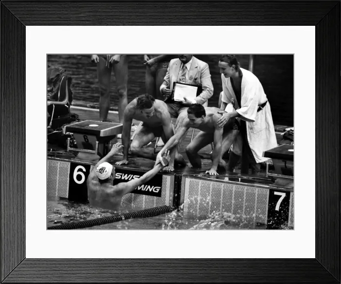 Framed Print : 1976 Montreal Olympics - Swimming