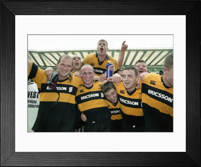 Framed Print : Tetleys Bitter Cup Final: Wasps 31 Northampton 23