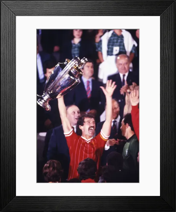 Framed Print : European Cup Final: Liverpool 1* Roma 1 (*won 4-2 pens a. e. t. )