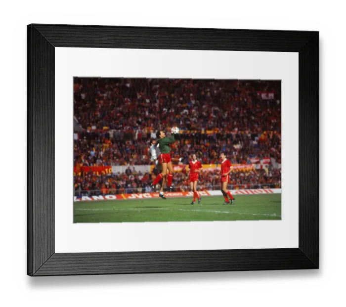 Framed Print : European Cup Final: Liverpool 1* Roma 1 (*won 4-2 pens a. e. t. )