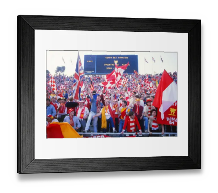Framed Print : European Cup Final: Liverpool 1* Roma 1 (*won 4-2 pens a. e. t. ) Framed Print : European Cup Final: Liverpool 1* Roma 1 (*won 4-2 pens a. e. t. )