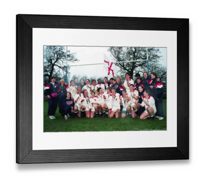 Framed Print : Womens World Cup Final: England 38 USA 23 Framed Print : Womens World Cup Final: England 38 USA 23