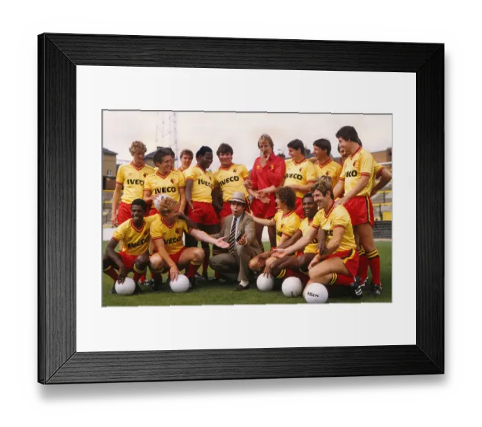 Framed Print : Watford - 1982  /  3 photocall