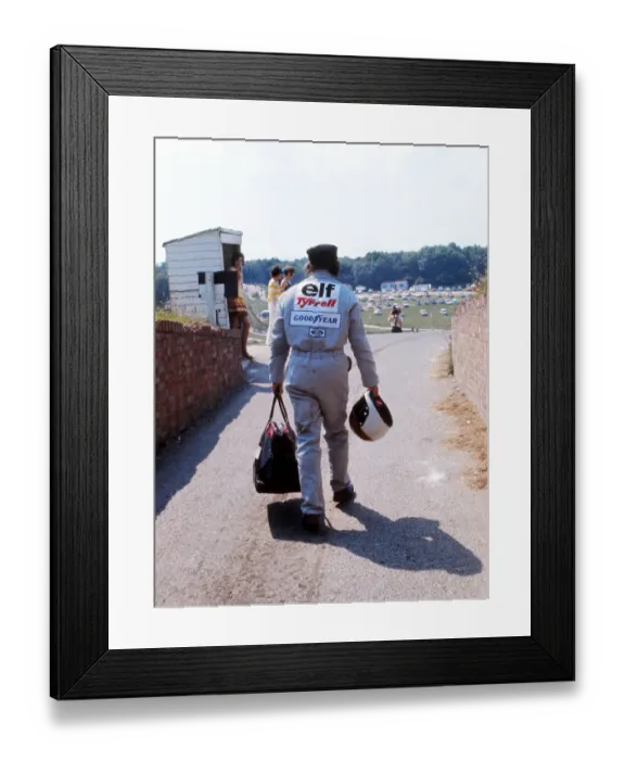 Framed Print : Jackie Stewart British Grand Prix Practice 1972 Framed Print : Jackie Stewart British Grand Prix Practice 1972