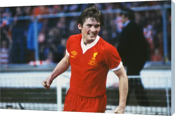 Kenny Dalglish celebrates scoring in the 1978 European Cup Final