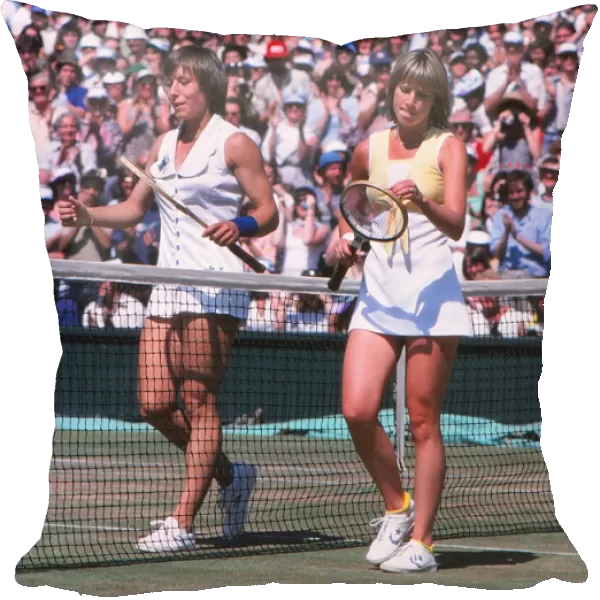 Pillow Of Martina Navratilova And Chris Evert 1979 Wimbledon