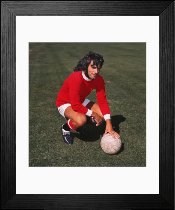 Framed Print : George Best - Manchester United Framed Print : George Best - Manchester United