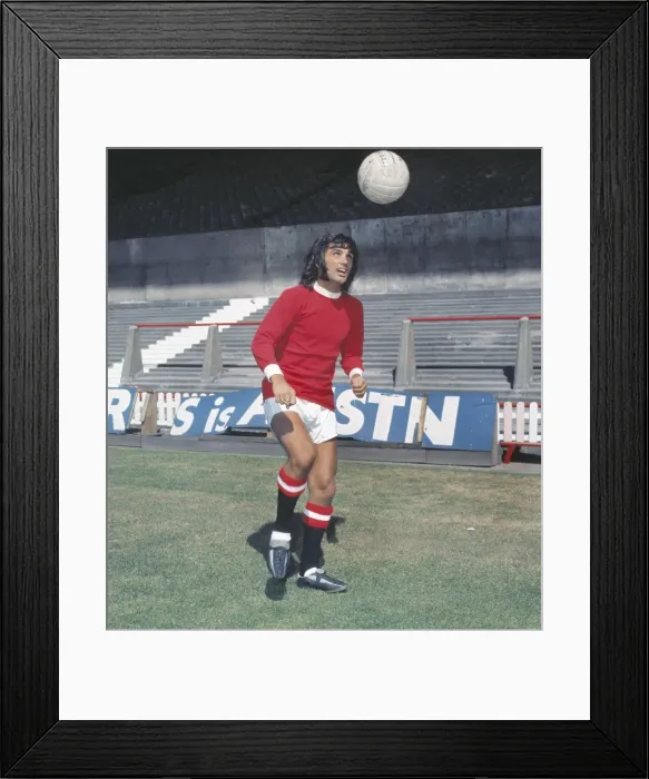 Framed Print : George Best - Manchester United Framed Print : George Best - Manchester United