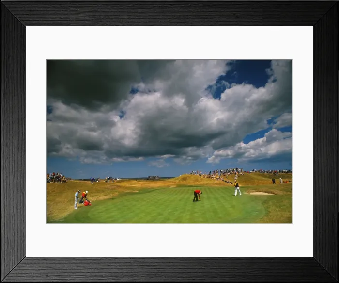 Framed Print : A storm looms during the 1985 Open Championship Framed Print : A storm looms during the 1985 Open Championship
