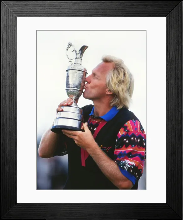 Framed Print : Greg Norman - 1993 Open Champion Framed Print : Greg Norman - 1993 Open Champion