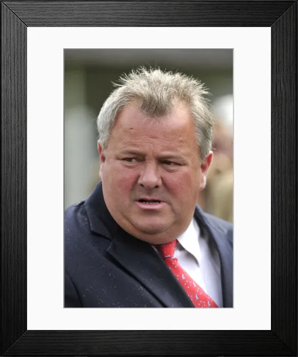 Framed Print : Horse Racing - Newmarket Races - July Cup Meeting 2011. Trainer Peter Chapple-Hyam