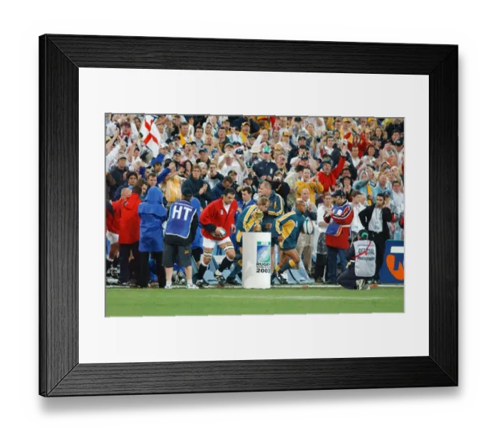 Framed Print : The two captains lead the teams out for the 2003 World Cup Final Framed Print : The two captains lead the teams out for the 2003 World Cup Final