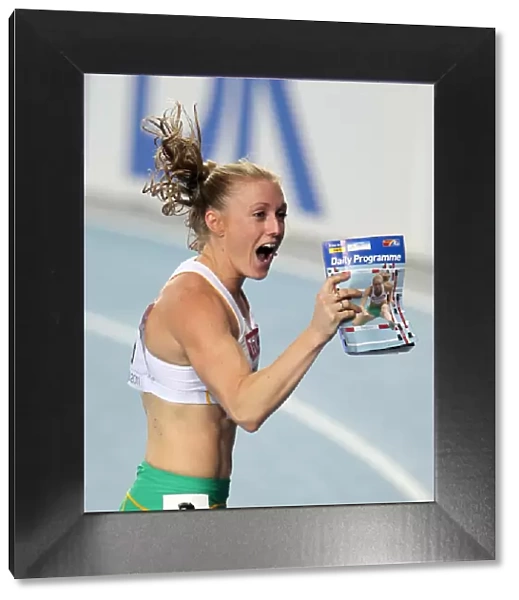 Sally Pearson after winning World 100m hurdles gold