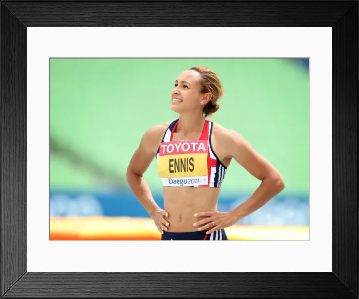 Framed Print : Jess Ennis - 2011 World Championship Framed Print : Jess Ennis - 2011 World Championship
