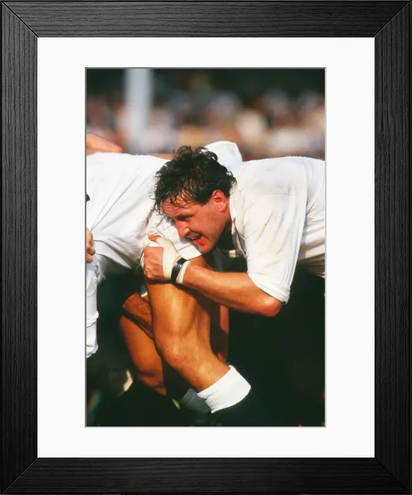 Framed Print : Mike Teague - 1991 England Tour of Australia Framed Print : Mike Teague - 1991 England Tour of Australia