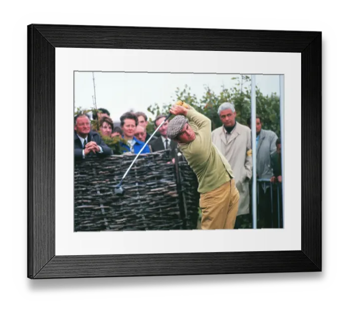 Framed Print : Brian Huggett tees off during the 1969 Ryder Cup Framed Print : Brian Huggett tees off during the 1969 Ryder Cup