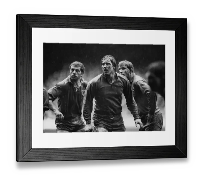 Framed Print : Phil Davies and Nigel Carr at a muddy Arms Park - 1987 Five Nations Framed Print : Phil Davies and Nigel Carr at a muddy Arms Park - 1987 Five Nations