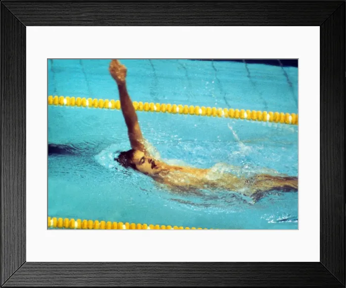 Framed Print : John Naber at the 1976 Montreal Olympics Framed Print : John Naber at the 1976 Montreal Olympics