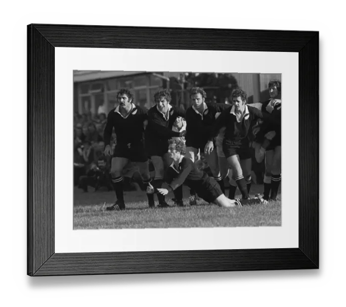Framed Print : The All Blacks face the Western Counties on their tour of GB in 1972 Framed Print : The All Blacks face the Western Counties on their tour of GB in 1972
