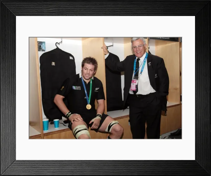 Framed Print : Richie McCaw in the changing room after the 2011 World Cup Final